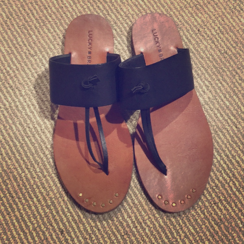 Lucky brand black flats size 8.5